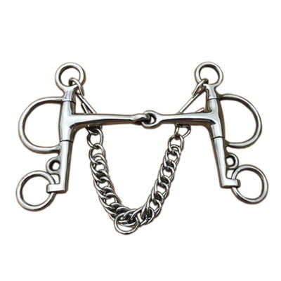 अच्छा दाम Stainless Steel Jointed Bit Horse Chewing Mouth Roller Harness Bits Polished Finish ऑनलाइन