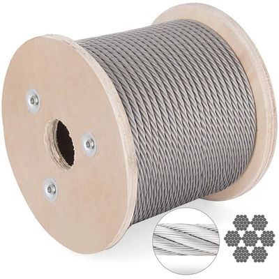 अच्छा दाम कोल्ड हेडिंग स्टील AISI 304 316 गैल्वेनाइज्ड 8x19S FC व्यास 27mm वायर रोप लिफ्ट के लिए ऑनलाइन