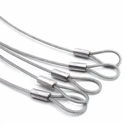 अच्छा दाम Stainless Steel 7x7 6x36 Dia 8mm IWRC RHRL Hard Soft Eye Finish Ungalvanized Wire Rope Sling ऑनलाइन