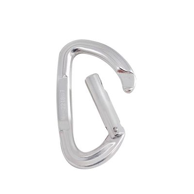 अच्छा दाम Heavy Duty 22KN D Shape Climbing Carabiner with Straight Gate and Aluminium Alloy ऑनलाइन
