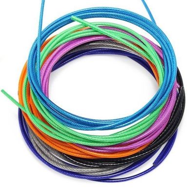 अच्छा दाम कपड़े सुखाने के लिए 1*7/7*7/1*19/7*19 संरचना PVC लेपित गैल्वेनाइज्ड स्टील वायर रस्सी मानक AiSi ऑनलाइन