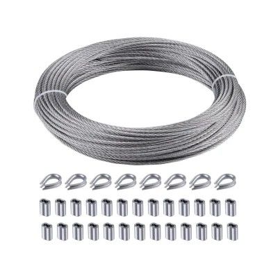 अच्छा दाम काटने DIY आउटडोर निलंबन 1.5 मिमी 7x7 स्ट्रैंड कोर केबल मिश्र धातु प्रसंस्करण सेवा के लिए स्टेनलेस स्टील तार रस्सी ऑनलाइन