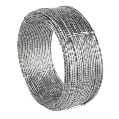 अच्छा दाम कार्बन स्टील ग्रेड 5*K19S SFC 8mm पवन ऊर्जा प्रणाली के लिए जस्ती स्टील वायर रस्सी 1960MPA ताकत और टिकाऊ ऑनलाइन