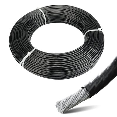 अच्छा दाम Non-Alloy Steel Wire Rope 1.8mm 7x19 for Cold Heading PVC Coated Skipping Rope Corrosion and Weather Resistant ऑनलाइन