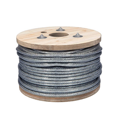 अच्छा दाम 10mm 7X19 AISI 304 स्टेनलेस स्टील हॉट डीआईपी गैल्वेनाइज्ड एयरक्राफ्ट केबल स्टील वायर रस्सी ± 1% सहिष्णुता के साथ ऑनलाइन