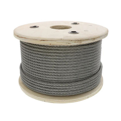 अच्छा दाम 4mm/4.3mm उच्च तन्यता गैल्वेनाइज्ड स्टील वायर रोप स्टील कोर निर्माण के साथ ऑनलाइन