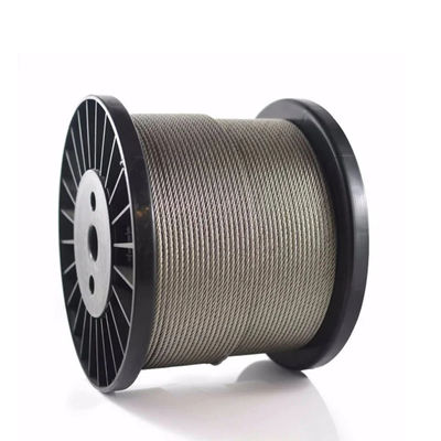 अच्छा दाम 6mm 6x19 Fc 304 7x19 IWRC 10mm 12mm गैर जस्ती स्टील वायर रस्सी केबल ± 1% सहिष्णुता ऑनलाइन
