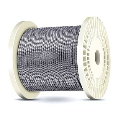अच्छा दाम पारदर्शी पीवीसी कोटिंग गैल्वेनाइज्ड स्टील वायर रोप 2mm-4mm 6x7 FC पारदर्शी और अन्य प्रसंस्करण सेवा के लिए ऑनलाइन