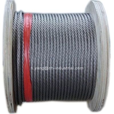 अच्छा दाम 6x12 7FC तार रस्सी कठिन परिस्थितियों के लिए 8 मिमी जस्ती स्टील रस्सी ऑनलाइन