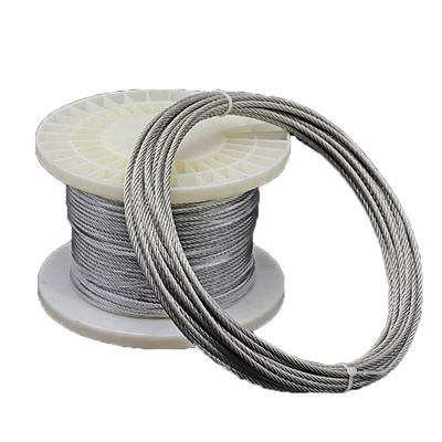 अच्छा दाम गैर-मिश्र धातु 7x7 स्टैंडर्ड कोर स्टेनलेस स्टील रस्सी तार समुद्री डेकिंग रेलिंग केबल 50 फीट लंबाई क्रिम्प स्लीव्स 316 के साथ ऑनलाइन