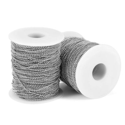 अच्छा दाम पॉलिश स्टेनलेस स्टील मोती श्रृंखला हार गेंद श्रृंखला आभूषण धातु मोती गेंद श्रृंखला ऑनलाइन