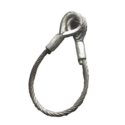 अच्छा दाम Galvanized Crane Wire Rope 6*26 6*37 Lifting Slings Loop Handling Slings for Boat ऑनलाइन