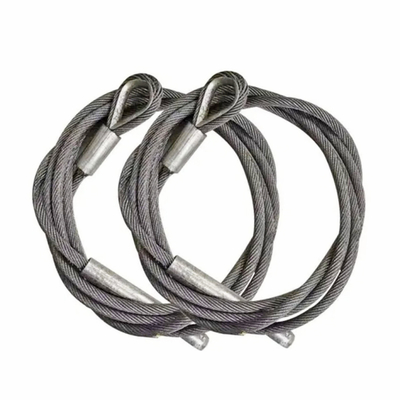 अच्छा दाम Galvanized Steel Wire Rope Sling for Hose Handling Cranes & Provision Cranes &Free Fall Lifeboats With Thimble ऑनलाइन