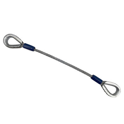 अच्छा दाम अंत लूप के साथ जस्ती स्टील वायर रस्सी स्लिंग ऑनलाइन