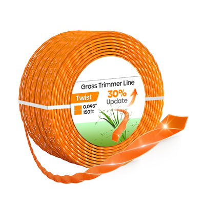 अच्छा दाम ट्विस्ट 2.6MM 0.102'' 10M नायलॉन ट्रिमर लाइन ब्लिस्टर पैकेज ऑनलाइन