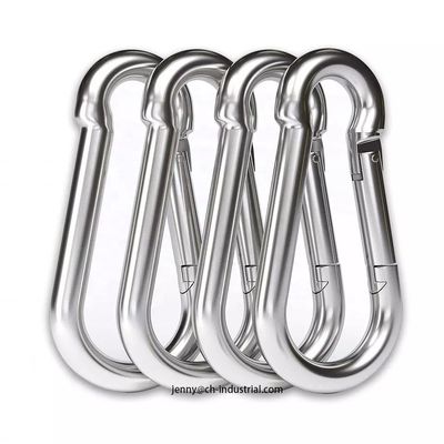 अच्छा दाम 400lbs Load Capacity Keychain Carabiner Clip Stainless Steel AISI304/316 Finish ZINC ऑनलाइन