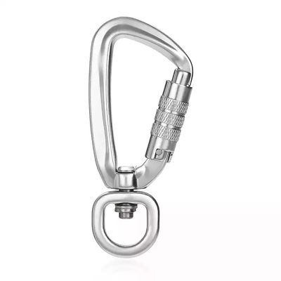 अच्छा दाम Aviation Aluminum Self Swivel Rock Climbing Carabiner with Auto Locking 4KN Snap Hook ऑनलाइन