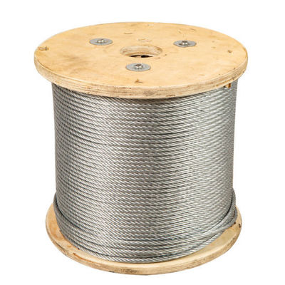अच्छा दाम 1/2 Inch Galvanized and Ungalvanized Steel Wire Rope 6X19 Iwrc with Tolerance ±1% ऑनलाइन