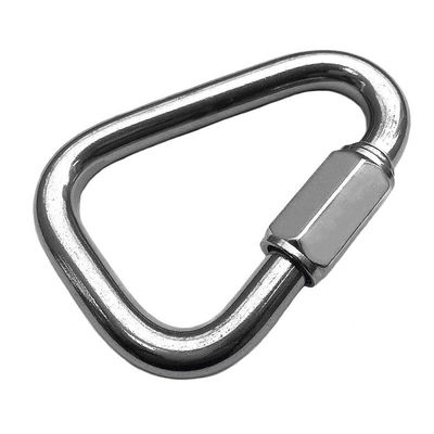 अच्छा दाम विभिन्न अनुप्रयोगों के लिए पॉलिश स्टेनलेस स्टील डेल्टा आकार त्वरित लिंक SS304 SS316 ऑनलाइन