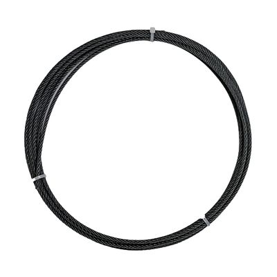 अच्छा दाम क्रेन 7x7 1/8' AISI316 ब्लैक ऑक्साइड स्टेनलेस स्टील वायर रस्सी डेक रेलिंग के लिए एयरक्राफ्ट केबल ऑनलाइन