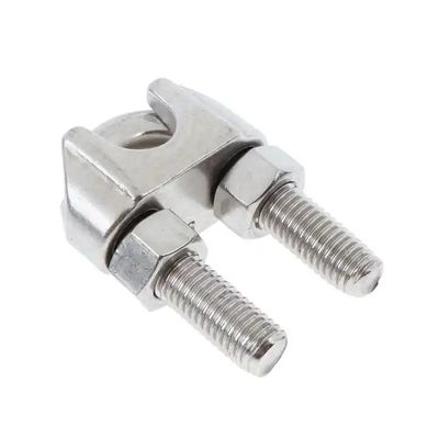 अच्छा दाम रेजिस्टेबल स्टेनलेस स्टील वायर रस्सी क्लैंप इलेक्ट्रो गैल्वेनाइज्ड धातु रिगिंग के लिए ऑनलाइन