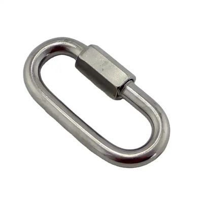 अच्छा दाम 304/316 Stainless Steel Quick Link Carabiner Hooks Polished Finish for Connecting ऑनलाइन