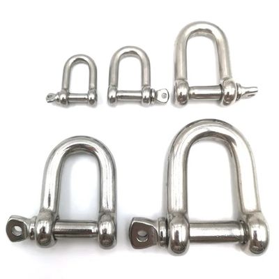 अच्छा दाम Stainless Steel Screw Pin D Shackles ऑनलाइन