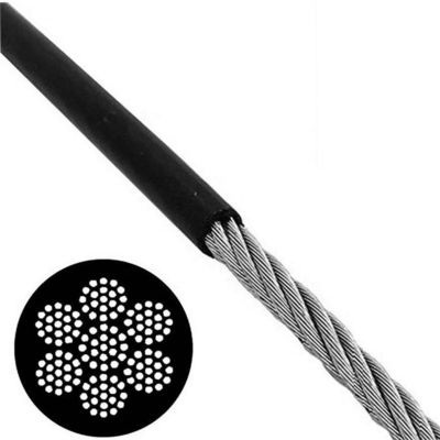 अच्छा दाम 7x19 जिम फिटनेस स्टील केबल टीपीयू लेपित लचीला स्टील वायर रस्सी ग्रेड गैल्वेनाइज्ड स्टील ऑनलाइन