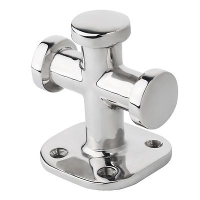 अच्छा दाम नावों के लिए मिरर पॉलिश AISI316 स्टेनलेस स्टील क्रॉस बोलार्ड मरीन हार्डवेयर मस्तूल क्लीट ऑनलाइन