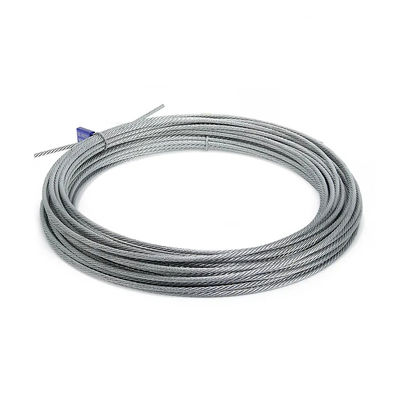 अच्छा दाम एआईएसआई मानक 6x7 एफसी जस्ती स्टील वायर रस्सी किसी भी आवेदन के लिए मजबूत और मजबूत ऑनलाइन