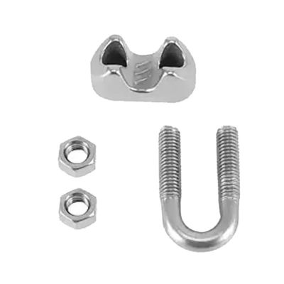 अच्छा दाम Stainless Steel Drop Forged Wire Rope Clips Boat Polish Finish Italian Type ऑनलाइन