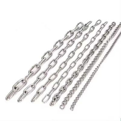 अच्छा दाम Long Service Life Customized DIN763 766 304 316 Stainless Steel Link Chain for Lifting ऑनलाइन