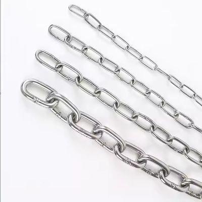 अच्छा दाम साधारण खत्म स्टील लिंक चेन SS304 Din763 स्टेनलेस चेन लिंक 2t कार्य भार सीमा ऑनलाइन