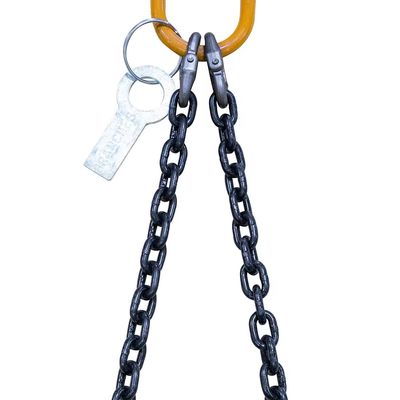 अच्छा दाम 40 Ton Load Capacity 20Mn2 Chain Lifting Chain Sling With Master Link 12M Long Double Leg ऑनलाइन