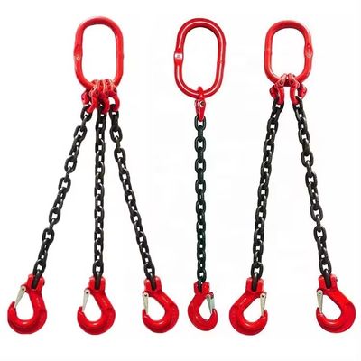 अच्छा दाम Black Finish Lifting Chain Sling Hook Crane G80 Manganese Steel Chain Lifting Tool ऑनलाइन