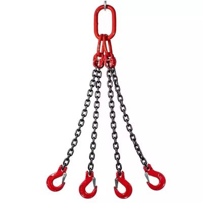 अच्छा दाम G80 Chain Sling With Legs/Endless for Lifting Goods Black Finish Welded Chain Structure ऑनलाइन