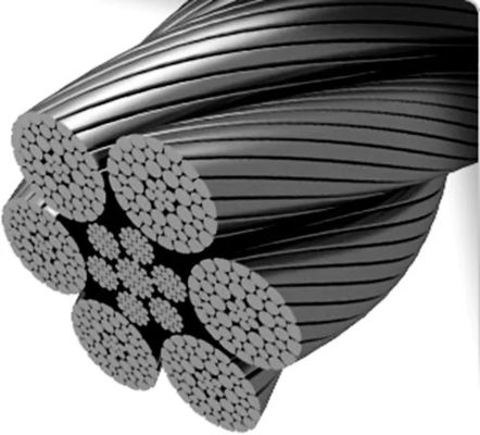 अच्छा दाम भारी-भरकम उठाने के अनुप्रयोगों के लिए 6xK36WS IWRC 32mm मुड़ने योग्य गैल्वेनाइज्ड स्टील केबल ऑनलाइन