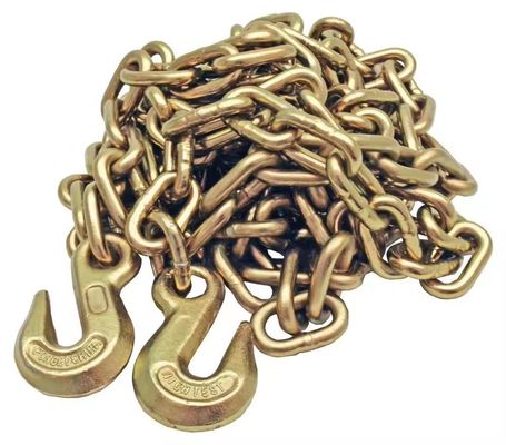 अच्छा दाम Heavy Load Transportation 8mm Black Zinc Plated G70 Transport Chain with Bent Hook ऑनलाइन