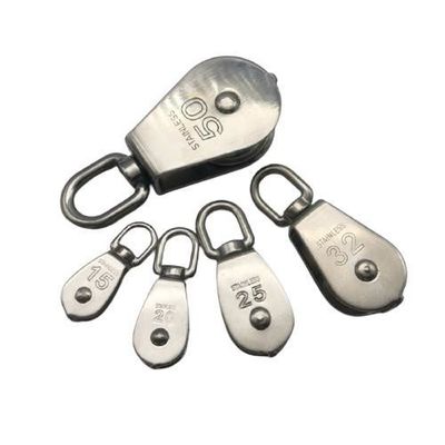अच्छा दाम Construction Rigging Hardware Single Wheel Swivel Pulley Block Stainless Steel ऑनलाइन