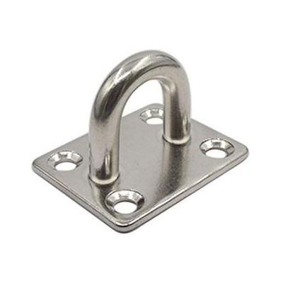 अच्छा दाम Rustproof Stainless Steel Square Eye Plate For Door Clasp And Wall Mount Hanging ऑनलाइन