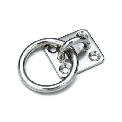 अच्छा दाम Stainless Steel Round Ring Diamond Pad Eye Plate Rigging Hardware Zinc Plated Finish ऑनलाइन