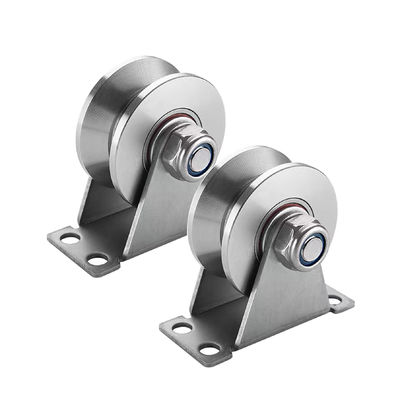 अच्छा दाम Wall-Mounted Ceiling Lift Pulley Stainless Steel V-grooved Roller Pulley ऑनलाइन