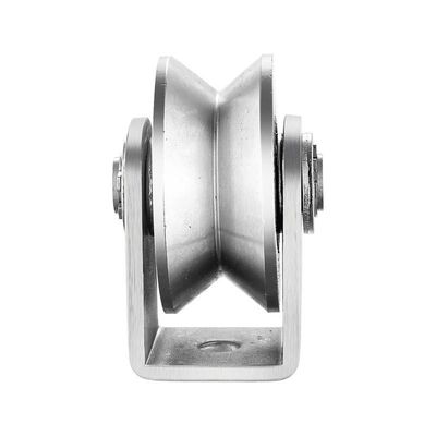 अच्छा दाम V-shaped Grooved Wheel Stainless Steel Grooved Wheel Heavy Rail Sliding Gate Wheel ऑनलाइन