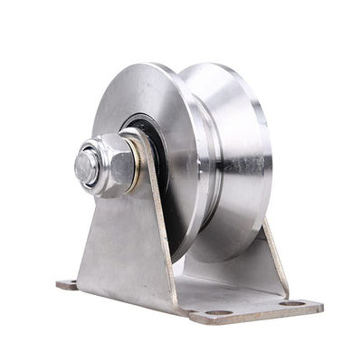 अच्छा दाम Groove Wheel Stainless Steel Heavy Duty Caster Wheels Sliding Gate Wheels ऑनलाइन