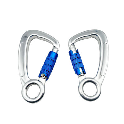 अच्छा दाम Heavy Industry Aluminum Carabiner 30KN Auto Mountain Climbing Swivel Clip Snap Hook ऑनलाइन