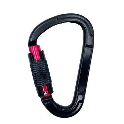 अच्छा दाम Customized Aluminum D-shape Screw Snap Hook Carabiner for Climbing High Strength 25kn ऑनलाइन