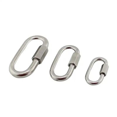 अच्छा दाम Rigging Hardware 3.5mm Quick Link Stainless Steel 304 Snap Hook Carabiner C Hook ऑनलाइन