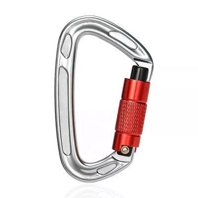 अच्छा दाम Sale Aluminum Alloy Dog Carabiner Leash with Polished Silver D-Type Screwgate Design ऑनलाइन
