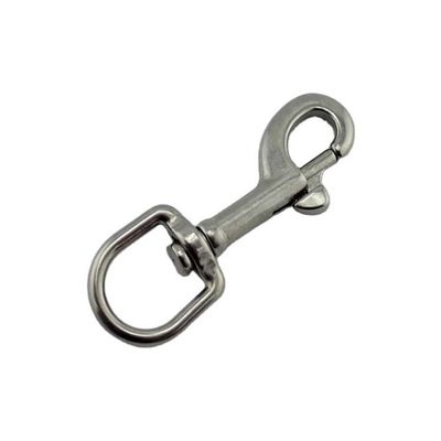 अच्छा दाम स्टेनलेस स्टील 316 सिंगल हेड स्प्रिंग हुक पालतू हुक स्नैप हुक पॉलिश फिनिश के साथ ऑनलाइन