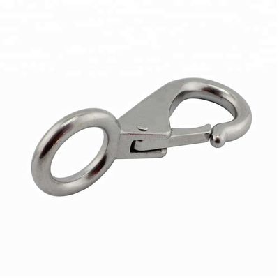 अच्छा दाम Stainless Steel 316 Mini Rigid Swivel Eye Snap Hook For Marine Quick Linking Requirements ऑनलाइन
